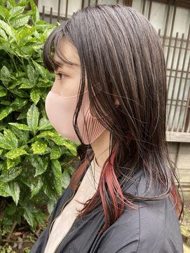 コレット ヘアー 大通(Colette hair) ☆インナーコーラルピンク☆