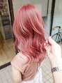 アグ ヘアー マロン梅田3号店(Agu hair marron) pink & red bleach × 3