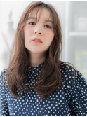 くすみカラー抜け感外国人風ウェーブ巻きTb5越谷20代30代40代