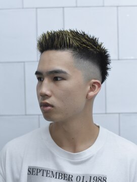 メリケンバーバーショップ コウベ(MERICAN BARBERSHOP KOBE) 束感メッシュスキンフェード