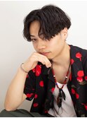 ツイスト×センターパート