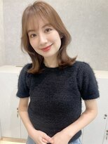 エジョン 三鷹店(Aejon)&nbsp;くびレイヤーグレージュカラー小顔カットミディ