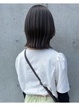 ロペヘア(LOPE hair) くびれボブ×オリーブベージュ＊植田マイ