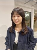 酸性ストレート×顔まわりレイヤー