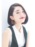 愛され系前下がりボブ