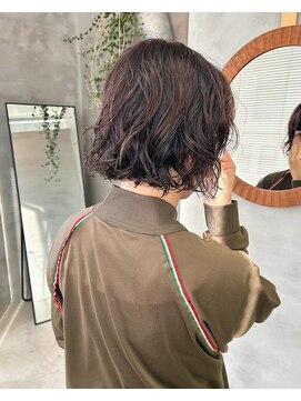 テトヘアー(teto hair) ボブウェーブパーマ くせ毛風 くるくる