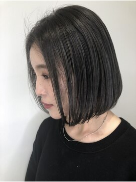 カフカ(CAFCA) 前下がりボブ×ダークグレージュ