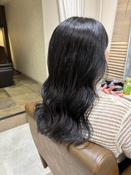 フレーム へアアンドトリートメント 天王寺北口店(FRAME) ブルーブラックカラー