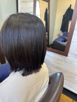 ピース 大島店(Peace) 髪質改善カラー／ショートボブ／ショートヘアー／50代／40代