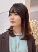 レイヤーカット/前髪カット/くびれヘア/ウエットヘア/髪質改善