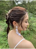 編み込みを混ぜたぽこぽこアレンジ