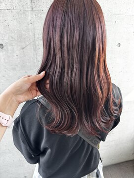 アチーブ ヘア デザイン(achieve hair design) ピンクブラウンxニュアンスカラー艶カラー小顔10代20代30代