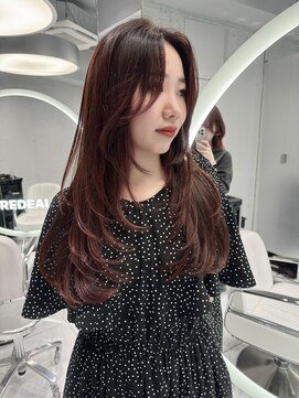 レディアル 渋谷(REDEAL) 韓国ヘア/ブリーチ/暖色カラー/ワンホン【レイヤー/渋谷】