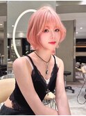 髪質改善/ボブ/ハイトーン/くびれボブ/前髪/名古屋/栄/韓国ヘア