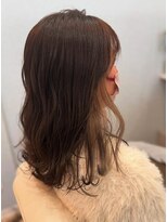 ヘアアトリエ ナイン(hair atelier nine)&nbsp;メルティーカラー/似合わせカット/ウェーブミディアム/福島市