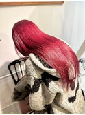 レッドカラー暖色カラーチェリーレッドワインレッドボルドー艶髪