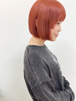 シイノ(Siino)&nbsp;姫カットボブとピンクオレンジ