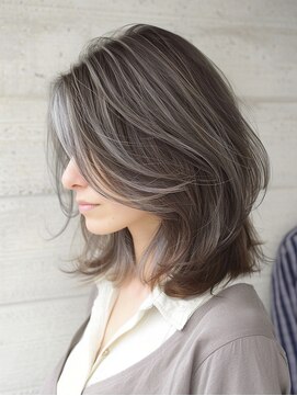 アルトリスト(Altruist Aging×HAIR&SPA) ☆ダークパープルナチュラルショートミルクブラウン髪質改善ボブ
