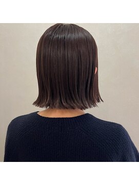 アンドワン 自由が丘(&ONE) 【&ONE 自由が丘】切りっぱなしボブ × ココアブラウン