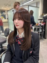 リリー(Lilley)&nbsp;韓国ヘア/レイヤーカット/顔周りカット/ブラウンカラー