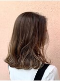 ゆるふわ大人可愛い♪20代デジタルパーマミルクティーベージュ