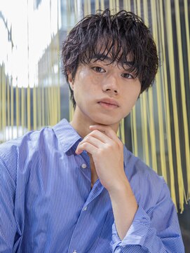 シティ(CITY) 小久保styleフェザーパーマフェザーショートグレーエンドカラー