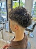 短髪×フェード 