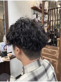メンズツイストスパイラルパーマ/波巻きパーマ/ルーズパーマ