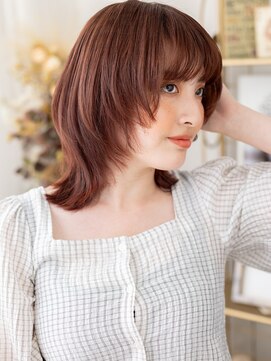 カバーヘア ブリス 大宮西口(COVER HAIR bliss) ■チェリーレッドハッシュカット外ハネウルフ811大宮20代30代