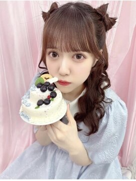 リルミー ミュエナ 大須 矢場町(Lilme myuena) 透色ドロップ佐倉なぎちゃん＊立体リボンハーフツイン＊