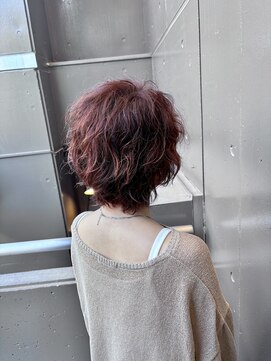 プランツヘアー 無造作ショートパーマ