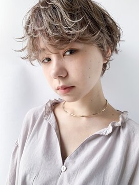 ヴェルダ 池袋店(verda) マニッシュショート×ペールベージュハイライト