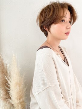 ニコリ(nicoli) 【nicoli】ハンサムショート×ベージュ