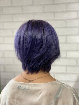 ビス ヘア アンド ビューティー 西新井店(Vis Hair＆Beauty) 10代/20代/ショート/ハイトーンカラー/バイオレット