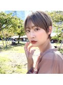 小顔シースルーバング/ハンサムショート
