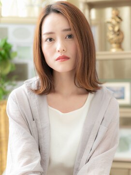 カバーヘア ブリス 志木南口駅前店(COVER HAIR bliss) 外国人風ハイライト外ハネくびれミディa志木20代30代40代50代