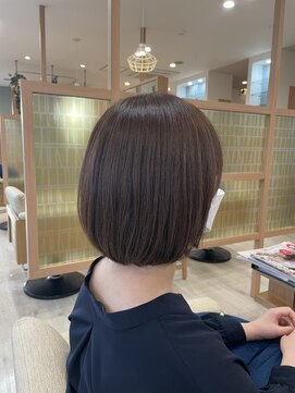 アドラーブル 長岡リップス旭岡店(adorable) コンパクトショートボブ×ブラウンカラー×40代