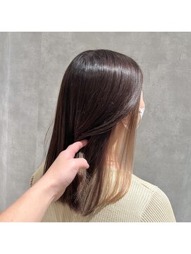 ジードットヘアー(g.hair) inner color×milktea beige