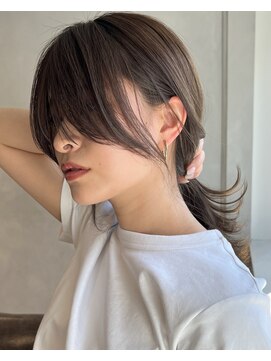 ガーデン オオタカノモリ(garden otakanomori) 20代30代40代簡単スタイリング長め前髪×小顔顔まわりカット