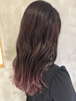 アカラ(acala)&nbsp;エアータッチ×ピンクアッシュグラデーション【イルミナカラー】