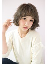 エイチバイシオミエイチ 神戸三宮(H by shiomi H)&nbsp;【shiomi H】グレージュミックスカールボブ