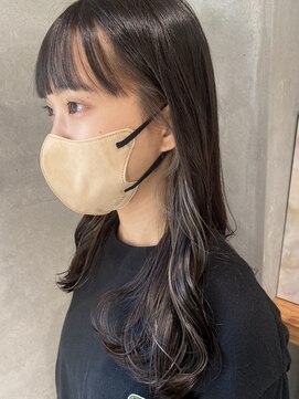 ヒカリス ヘアー 相川店(HIKARIS hair) ネイビーカラー×シルバーグレー