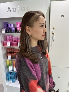 オーシャン(Ocean) 【OceanHair&Life田中愛梨】秋冬カラー顔まわりグレーベージュ