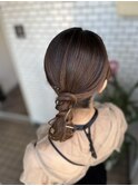 タイトヘア タイトポニー ポニーテール ローポニー