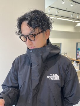 スタイル 茅ケ崎(STYLE) 【ハクラ】メンズパーマ カジュアルパーマ センターパート