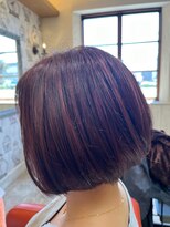 ヴァンファミリー アピタ福井飯塚店(Vanfamily)&nbsp;ハイライトにピンク