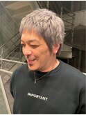 メンズカット×大人ショート×シルバーグレースパイキーショート
