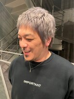 ユーカナヤマ(u Kanayama) メンズカット×大人ショート×シルバーグレースパイキーショート