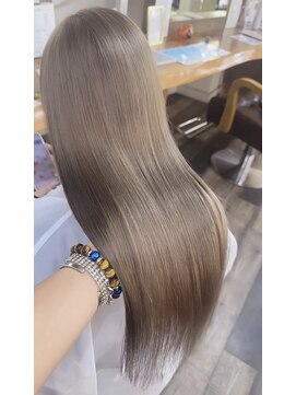 ココテラス(coco terrace) ミルクティーベージュ/ケアブリーチ/ハイトーン/髪質改善