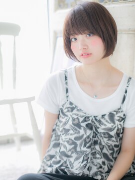 モッズ ヘア 福岡姪浜店(mod's hair) mod's姪浜/マロンベージュ似合わせカット丸みショートマッシュi